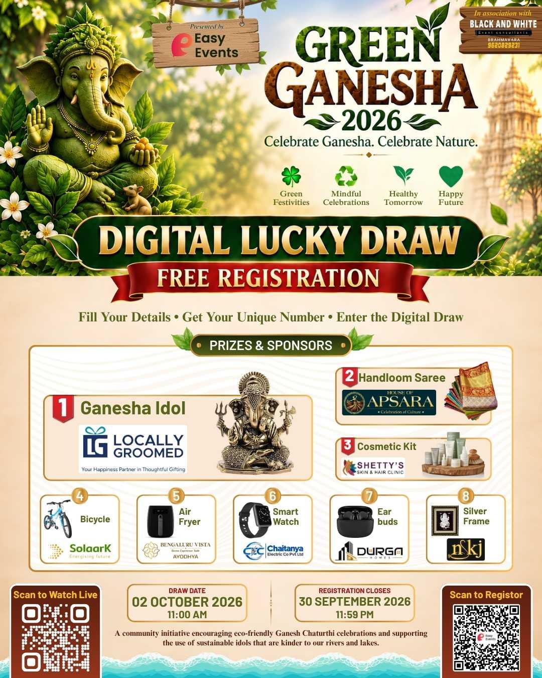 Green Ganesha 2026 - Digital Lucky Draw