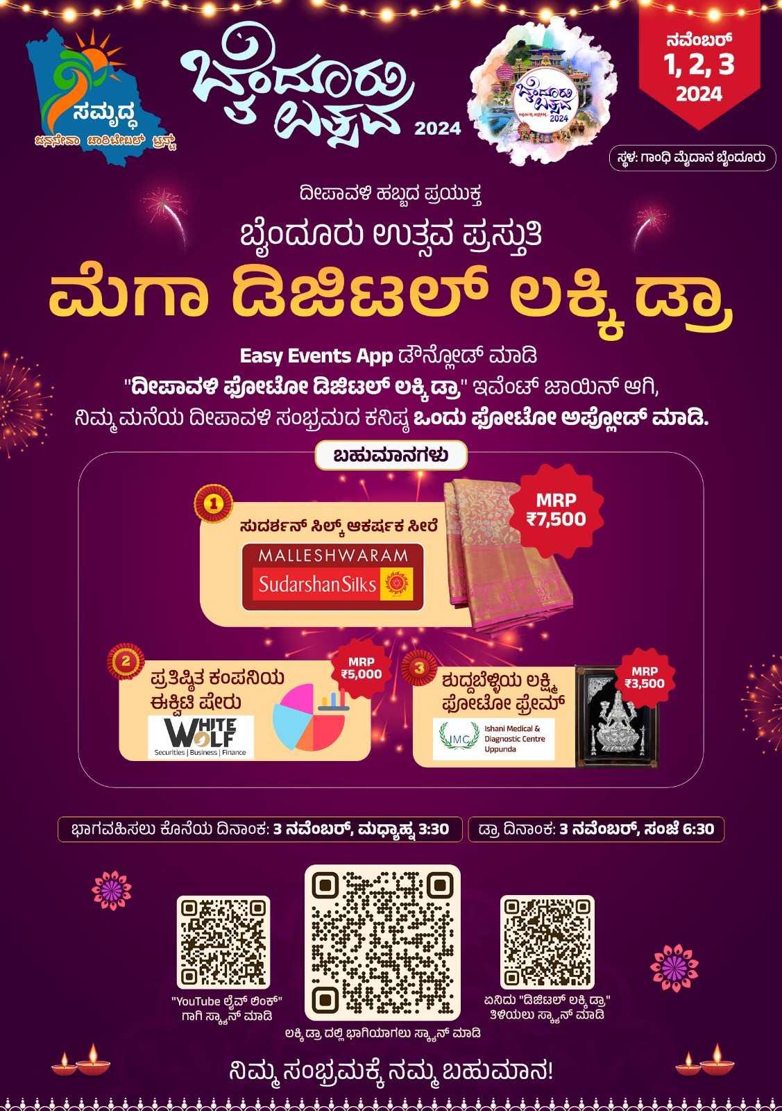 ದೀಪಾವಳಿ ಫೋಟೋ ಡಿಜಿಟಲ್ ಲಕ್ಕಿ ಡ್ರಾ